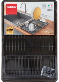Lava antracitszürke rozsdamentes edénycsepegtető - Metaltex
