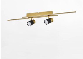 Zuma Line CL231041 - LED Spotlámpa LUMO 2xGU10/40W/230V + 2xLED/6W arany/fekete