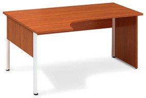 ProOffice A ergonomikus asztal 180 x 120 cm, bal, cseresznye