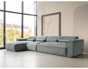 Zöld sarokkanapé (bal oldali) Flex Felix – Miuform