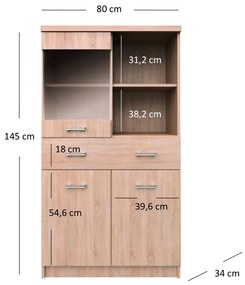 Cipőtároló Tianna (szonoma tölgy). 1053327