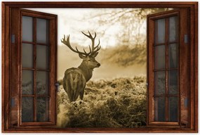 Poszterek 60x40 Szépia szarvas