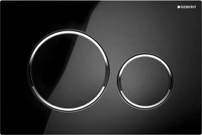 Geberit Sigma20 - Sigma20 vezérlőgomb, fekete / króm fényes, 115.882.KM.1
