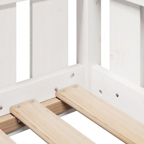fehér tömör fenyőfa házikó gyerekágykeret 80 x 200 cm