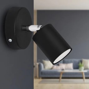 LED Fali spotlámpa TUNE 1xGU10/4,8W/230V fekete