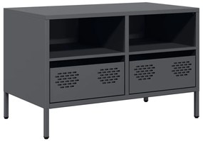 antracitszürke hidegen hengerelt acél TV-szekrény 68x39x43,5 cm
