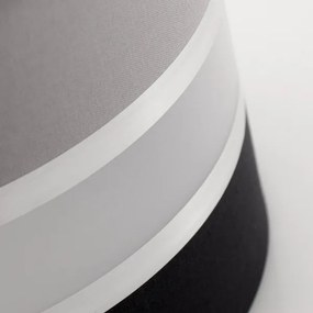 Csillár zsinóron CORAL S 1xE27/60W/230V szürkés-fekete