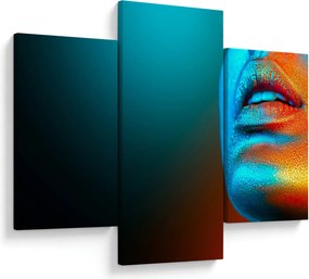 Kép - Csillogó arc (90x60 cm)