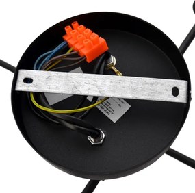 LED Felületre szerelhető csillár CAMBRIDGE 4xE27/8W/230V fekete