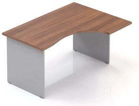 Visio LUX ergonomikus asztal 136 x 100 cm, jobb, dió