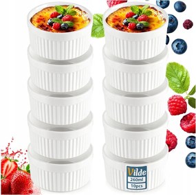 10x Sütőedény Hőálló tál kerámia 260ml