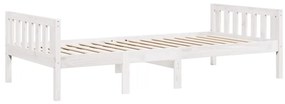 fehér tömör fenyőfa gyerekágy matrac nélkül 90 x 190 cm