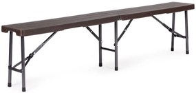 Catering készlet asztal + 2 pad 180cm Wooden Brown