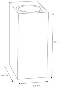 Lucide 69800/02/30 - Kültéri fali lámpa ZARO 2xGU10/35W/230V IP44 fekete