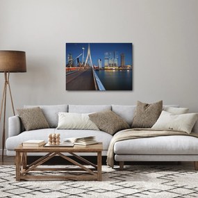 Kép - Alkonyat Rotterdamban, Hollandia (70x50 cm)
