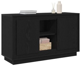 Fekete tölgy oldalszekrény 102x35x60 cm Mérnöki fa