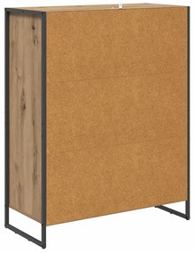 Cipőszekrény tárolóval Művészi tölgy 79 x 36 x 100 cm Faanyag