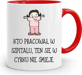 Piros Bögre Ápolónőnek A Cirkuszban Nem Nevet A fényképes nyomattal