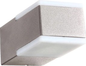 PREZENT 63009 TECRA II. Modern Kültéri Fali Lámpa Matt Fehér, Ezüst, Szürke LED IP44