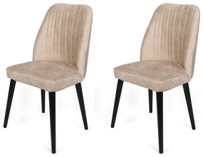 Alfa Beige and Black étkezőszékek, 2 db