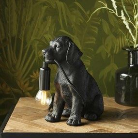 Endon modern asztali lámpa labrador puppy matt fekete end107365