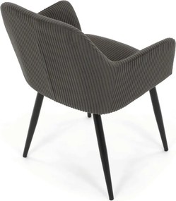 Étkezőszék szürke kordbársony kárpittal – DCH-V4009 GREY6