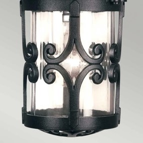ELSTEAD BL13B-BLACK HEREFORD Kültéri Függő Lámpa Fekete, Átlátszó IP23
