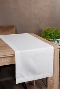 Asztali futó törtfehér/ezüst 40x140
