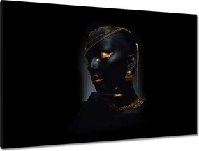 Vászonkép 120x80 Fej arany díszítéssel