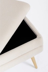 Fehér párnázott pad Olga – Bizzotto