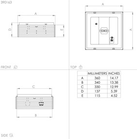 Eglo 390163 - Mennyezeti lámpa CIDRAZ 2xE27/40W/230V fekete/barna