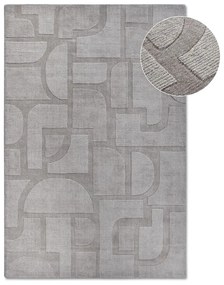 Szürke kézi szövésű gyapjú szőnyeg 190x280 cm Alexis – Villeroy&amp;Boch