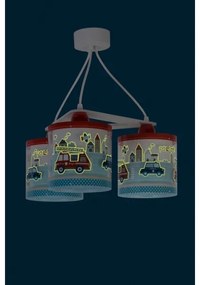 Dalber D-60614 - Gyerek csillár POLICE 3xE27/60W/230V