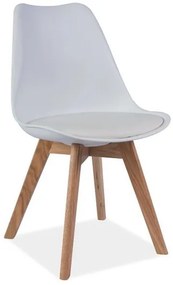 Akció Fehér szék tölgy lábakkal KRIS II. osztály