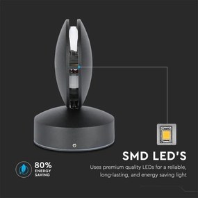 LED Kültéri fali lámpa LED/7W/230V 3000K IP65 fekete