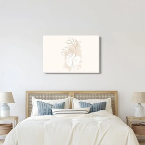 Kép - Line art monstera N⁰1 (90x60 cm)