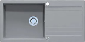 RIVA XL 1B 1D 1000x500 gránit mosogató TITÁN SZÜRKE GRANMASTER