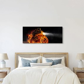 Kép - Motoros lángokkal (120x50 cm)