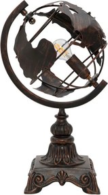 Fekete asztali lámpa fém búrával (magasság 40 cm) World Industry – Mauro Ferretti