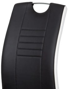 Fekete Ekobőr Étkezőszék. DCL-406 BK