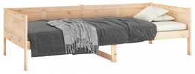 tömör fenyőfa kanapéágy 80x200 cm