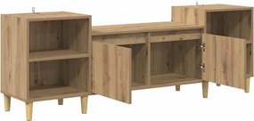 vidaXL TV szekrény Artisan tölgy 160 x 35 x 55 cm Faanyag