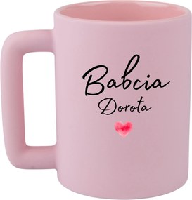 Bögre Rózsaszín Matt Leo Vicces Ajándék Nagymama Név