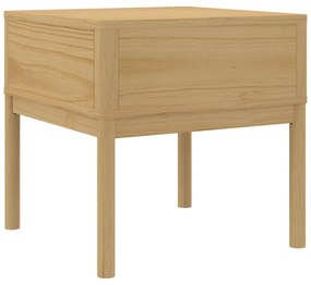FLORO viaszbarna tömör fenyőfa lámpaasztal 55 x 55 x 54 cm
