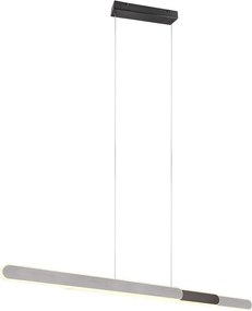 TRIO 343310305 HELIOS Modern Led Függesztett Lámpa Ezüst LED IP20