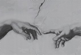 Dekoratív Fali Fotótapéta Hipnotikus kezek 104x70 Ragasztó