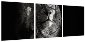 Kép - Oroszlán (órával) (90x30 cm)