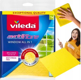 Vileda Actifibre Ablaktörlőkendő csíkmentes nedvszívó 1db 36x32cm