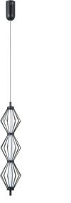 ITALUX PND-34403-3V-BK SEVIL Egyágú Függesztett Lámpa Fém LED IP20
