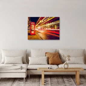 Piros londoni telefonfülke képe (70x50 cm)